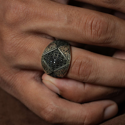 Viper Silver Turkey Ring