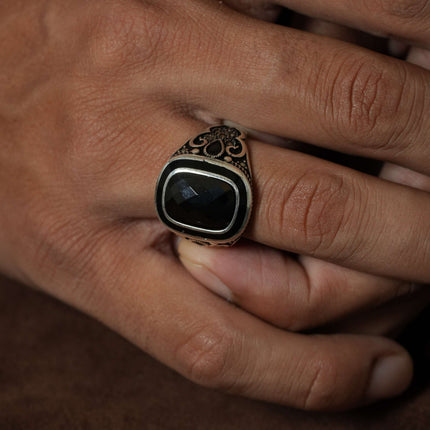 Rebel Silver Turkey Ring