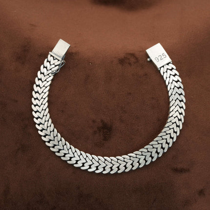 Tribal Edge Oxidised Silver Men’s Bracelet