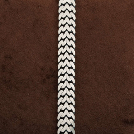 Tribal Edge Oxidised Silver Men’s Bracelet