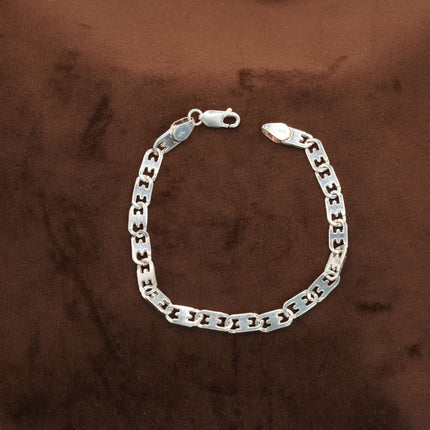 Bold Link Silver Bracelet for Men