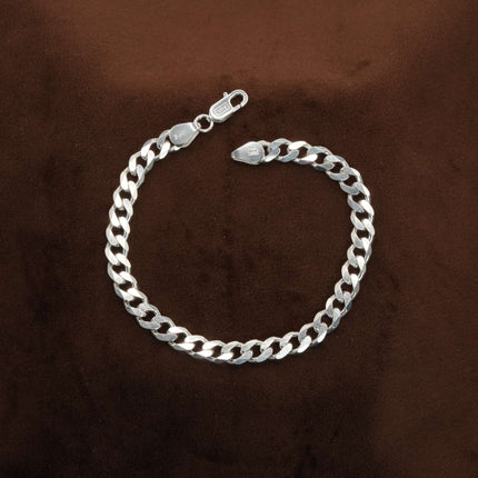 Alpha Chain Silver Men’s Bracelet