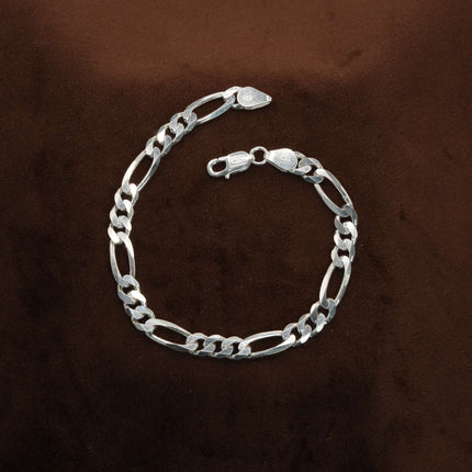 "Silver Splendor: Embrace timeless elegance with this sleek silver bracelet."