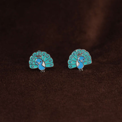 Royal Peacock Aura Silver Set