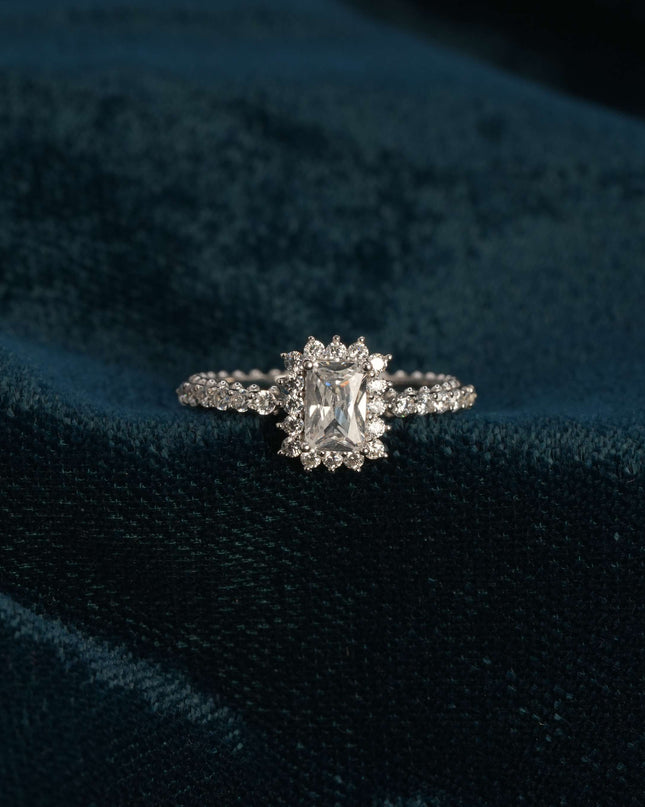 Soft Halo 925 Silver Ring