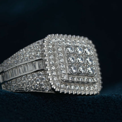 Iron Crest Silver Ring