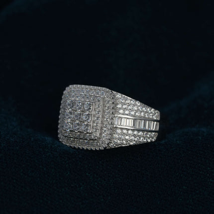 Iron Crest Silver Ring