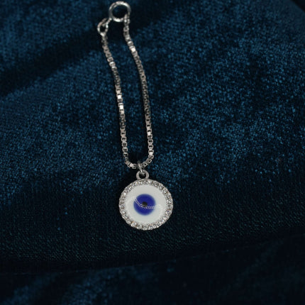 Kashvi Evil Eye  Silver Watch Charm