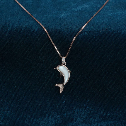 Silver Aura DOLPHIN Chain