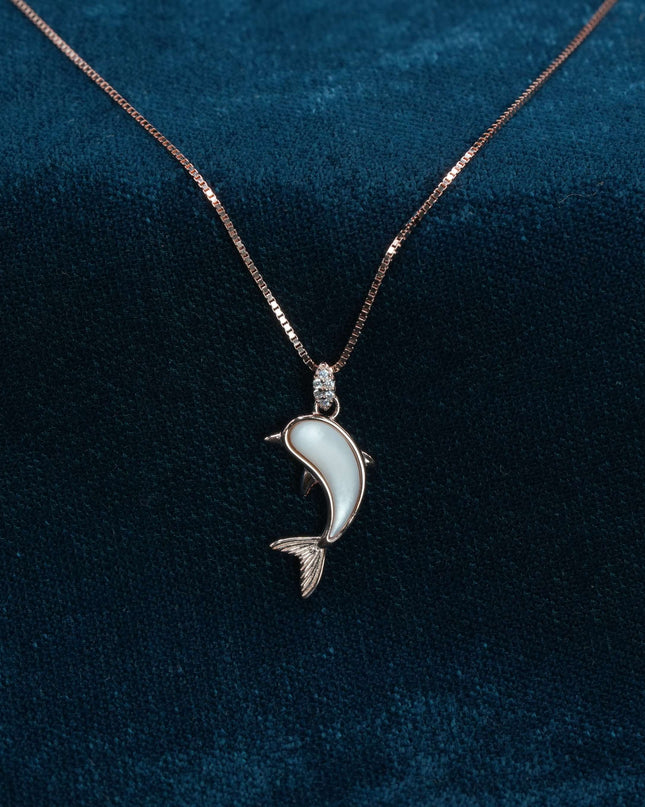 Silver Aura DOLPHIN Chain