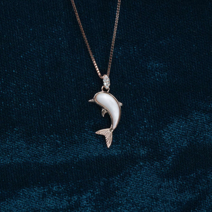 Silver Aura DOLPHIN Chain