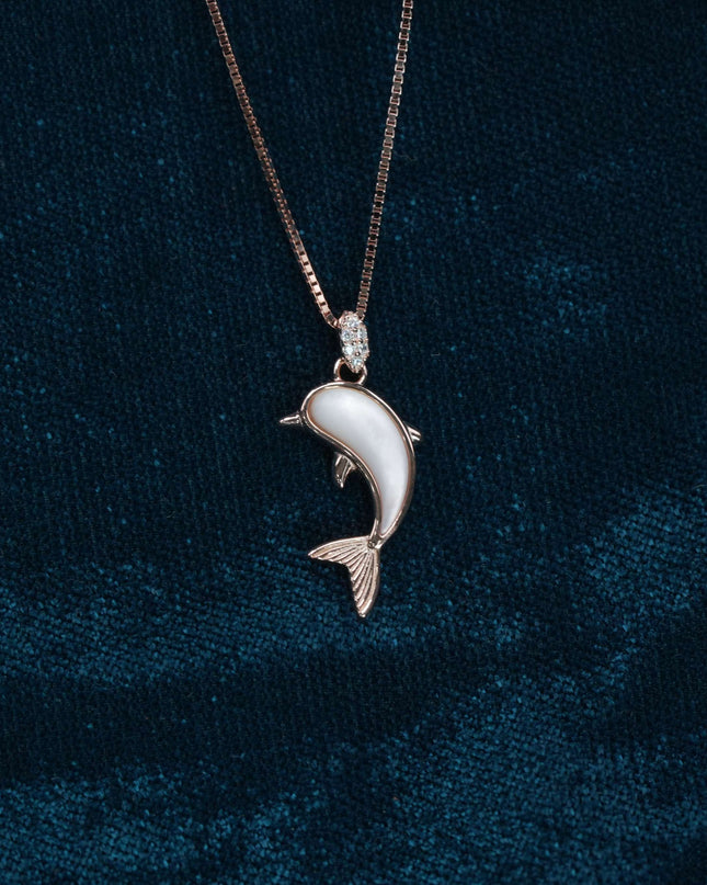 Silver Aura DOLPHIN Chain