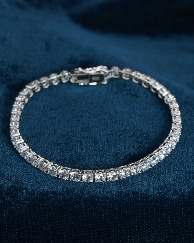 Luna Heart Charm 925 Sterling Silver Bracelet for Women