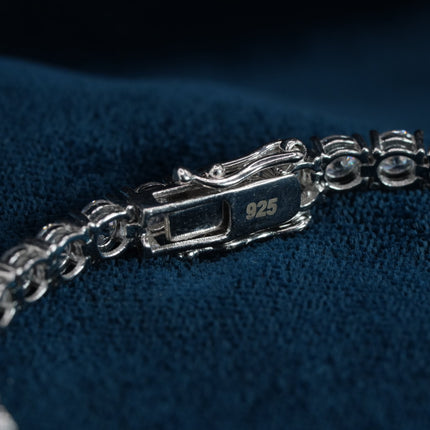 Luna Heart Charm 925 Sterling Silver Bracelet for Women