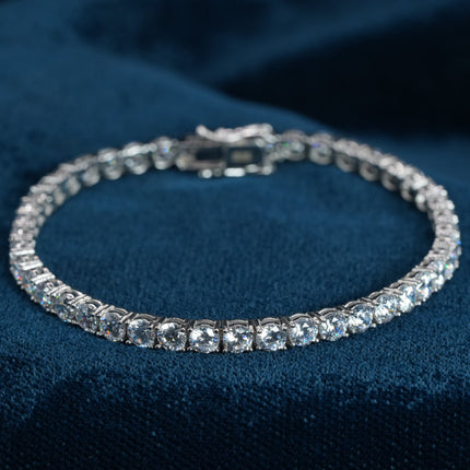Luna Heart Charm 925 Sterling Silver Bracelet for Women
