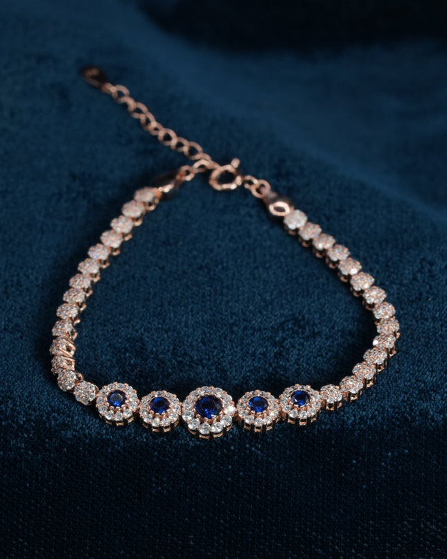 Twinkle Bloom 925 Sterling Silver Floral Bracelet for Women