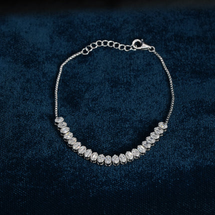 Crystal Glow 925 Sterling Silver Pendant Set for Women