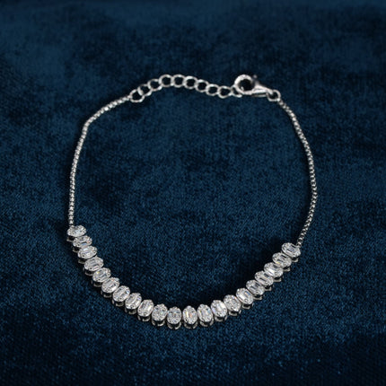 Crystal Glow 925 Sterling Silver Pendant Set for Women