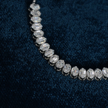 Crystal Glow 925 Sterling Silver Pendant Set for Women