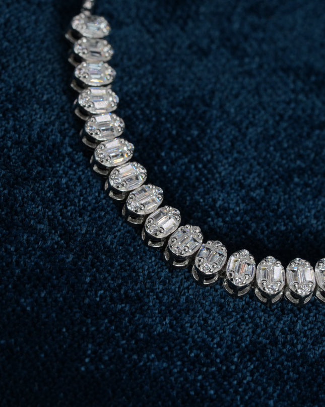 Crystal Glow 925 Sterling Silver Bracelet for Women