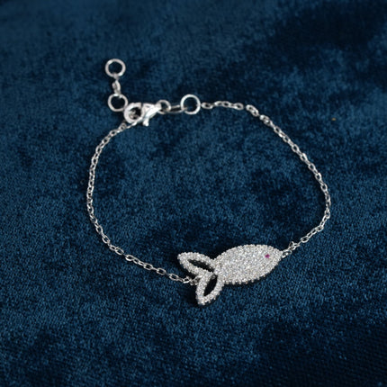 Starlight Infinity 925 Sterling Silver Bracelet for Women