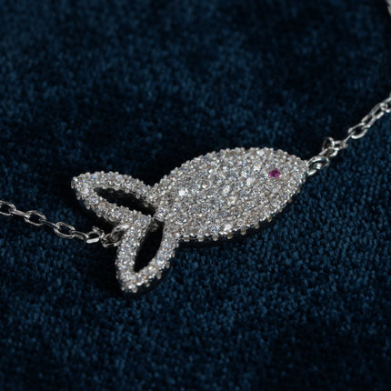 Starlight Infinity 925 Sterling Silver Bracelet for Women
