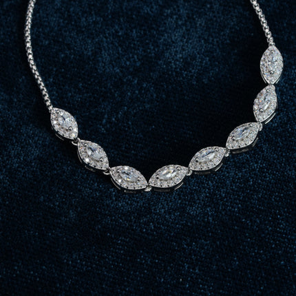 Crystal Blossom 925 Sterling Silver Bracelet for Women