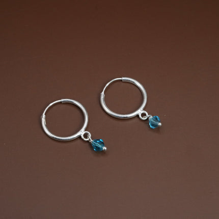 Modern Silver Bali Hoops