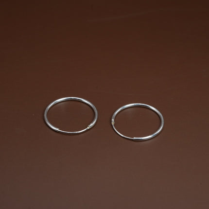 Delicate Silver Bali Earrings