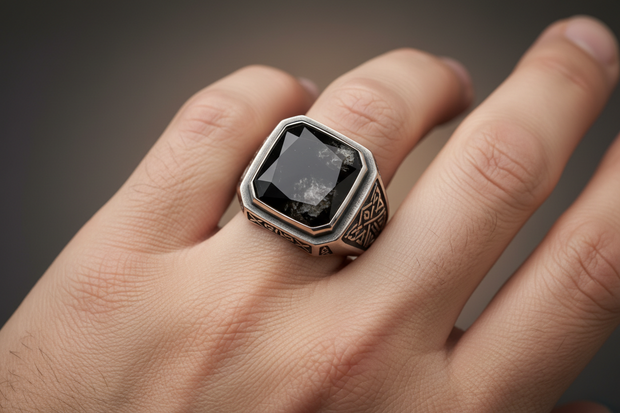 <h2>Men's Stone Rings</h2>