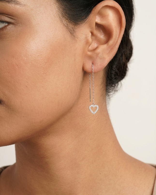 Embrace with the timeless charm of a heart-shaped Sui Dhaga.