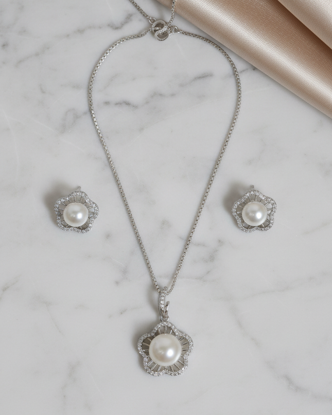 Ocean Mist Silver Pendant Set