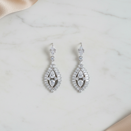 ROYAL SILVER EARRINGS