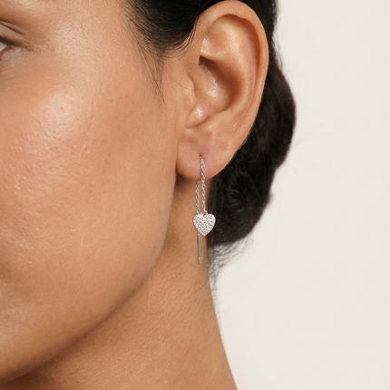 Embrace with the timeless charm of a heart-shaped Sui Dhaga.