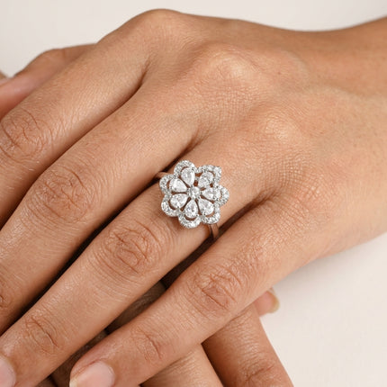 Pearl Whisper Silver Ring