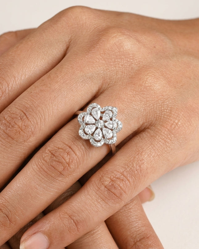 Pearl Whisper Silver Ring