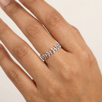 Infinity Glow Silver Ring
