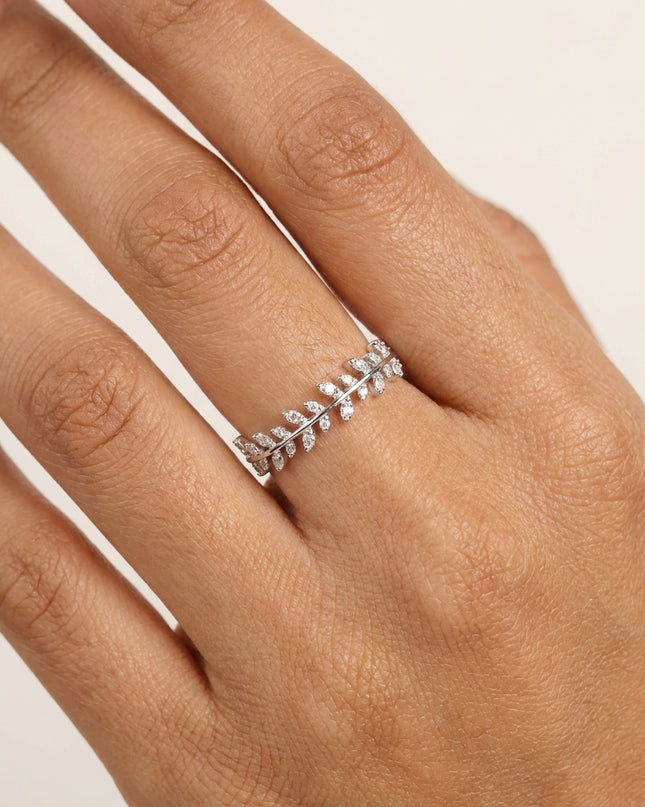 Infinity Glow Silver Ring