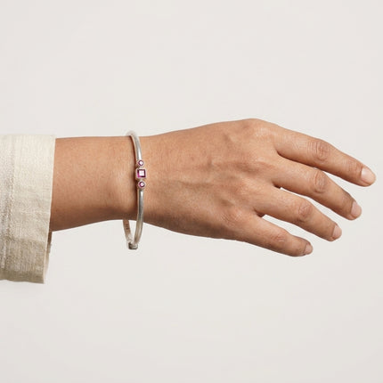 Aarohi Silver Bangles