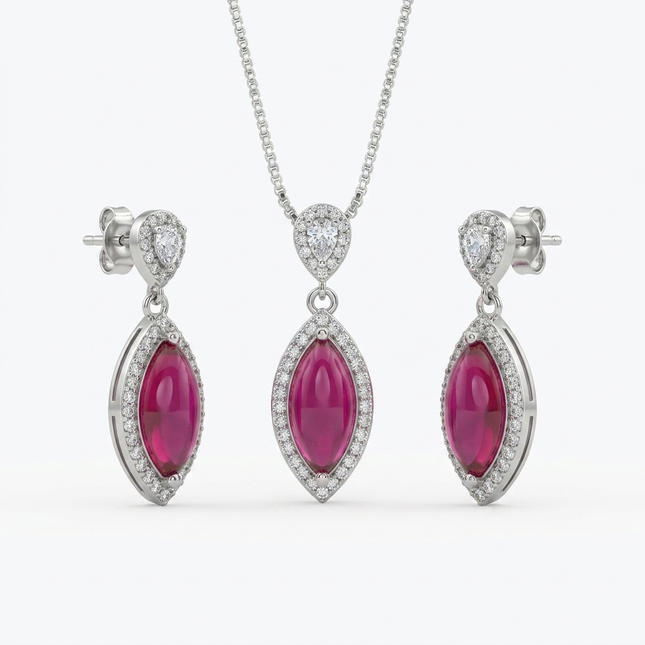 Celestial Shine - Silver Pendant Set