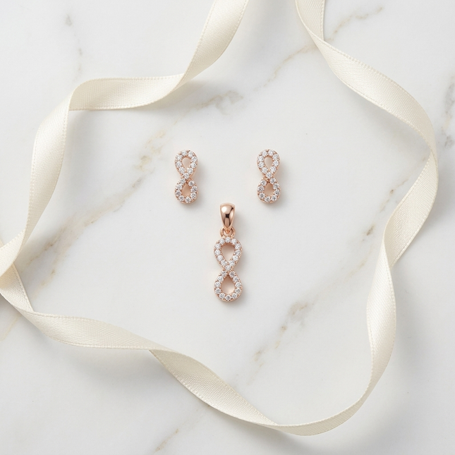 The Silver Jewellery pendant set