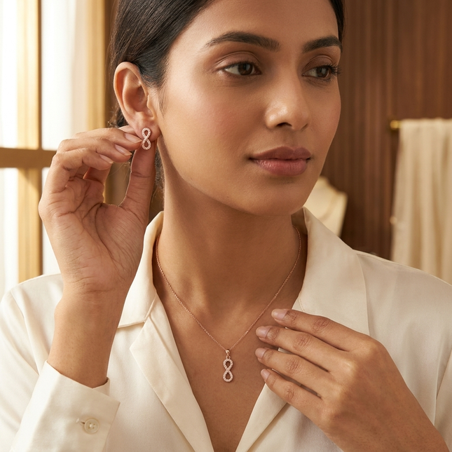 The Silver Jewellery pendant set