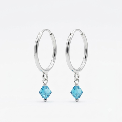 Modern Silver Bali Hoops