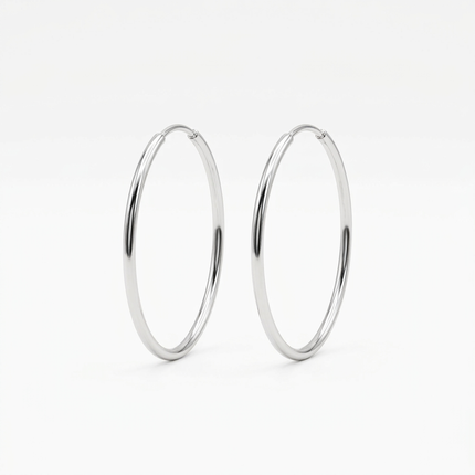 Delicate Silver Bali Earrings