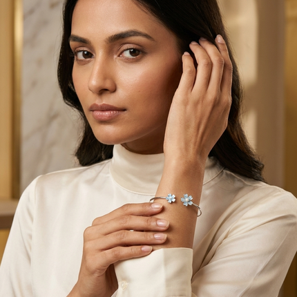 Classic 925 Sterling Silver Kada for Women – Bold & Timeless