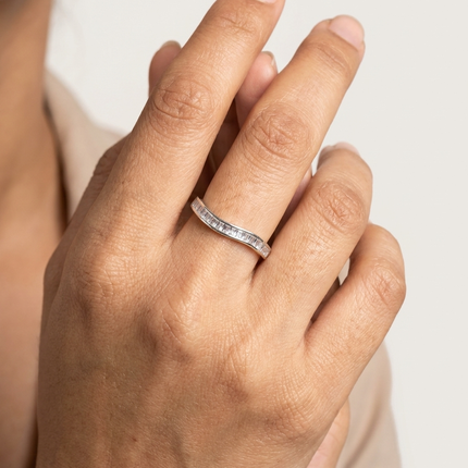 Radiant Bloom Silver Ring