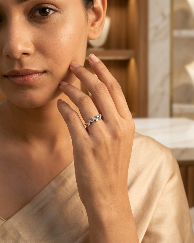 Heartline Sterling Silver Ring