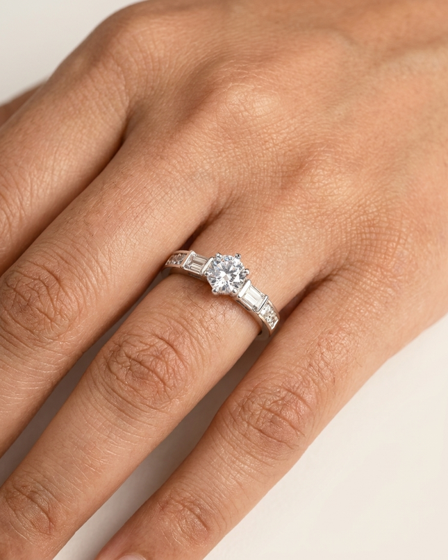 Mystic Curve Silver Ring