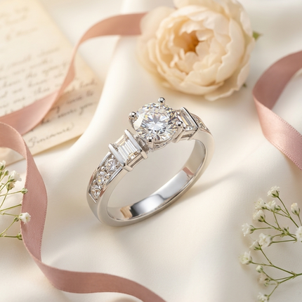 Mystic Curve Silver Ring