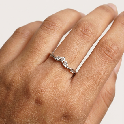 Moonveil Sterling Silver Ring
